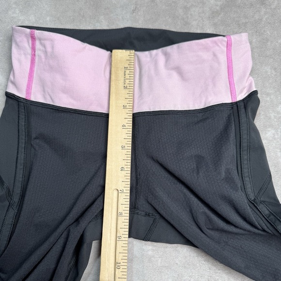 Lululemon Leggings Size 4 21" Inseam Yoga Workout Pink Black ** - Picture 10 of 13